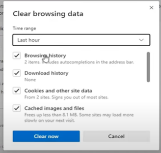 Clear Your Browser Cache